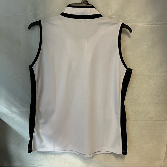 NWT Tribal Polo Sleeveless Top Shirt Active Collar Mandarin size large - Picture 13 of 14